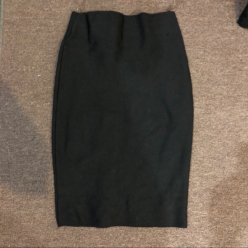 WOW COUTURE black slim fit bodycon skirt